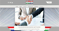 Desktop Screenshot of hungarianbusinessnetwork.nl