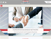 Tablet Screenshot of hungarianbusinessnetwork.nl